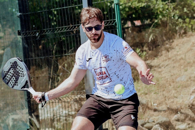 Padel player wearing Padel Source Pro Performance Shorts