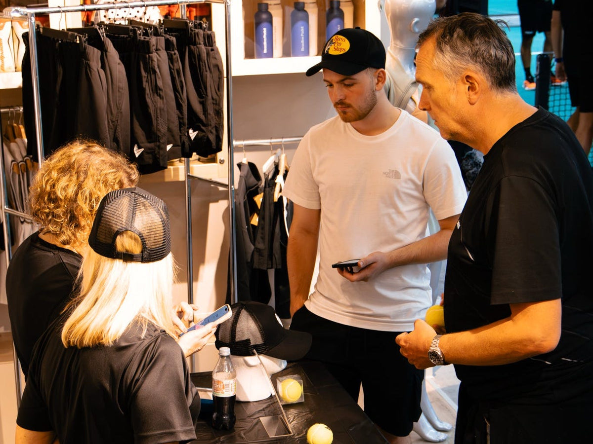 Reviewing apparel options and pricing