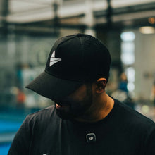 @padelnav repping the Pro Performance Cap on a blue court while looking day.