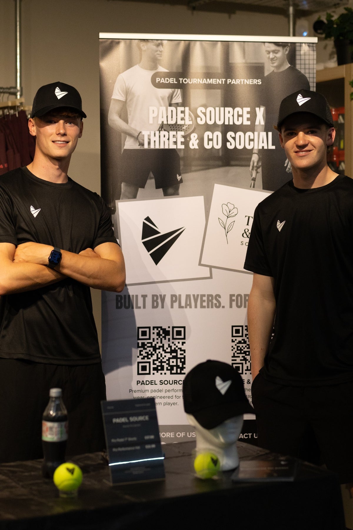 Joe and Luke, co-founders of Padel Source